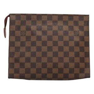 LOUIS VUITTON Damier Ebene Poche Toilette 26 Pouch